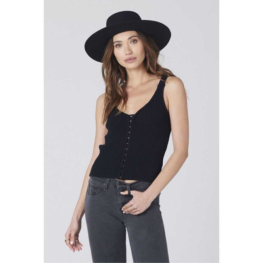 NWT Saltwater Luxe SWL Black Knit Sweater Tank Size XS